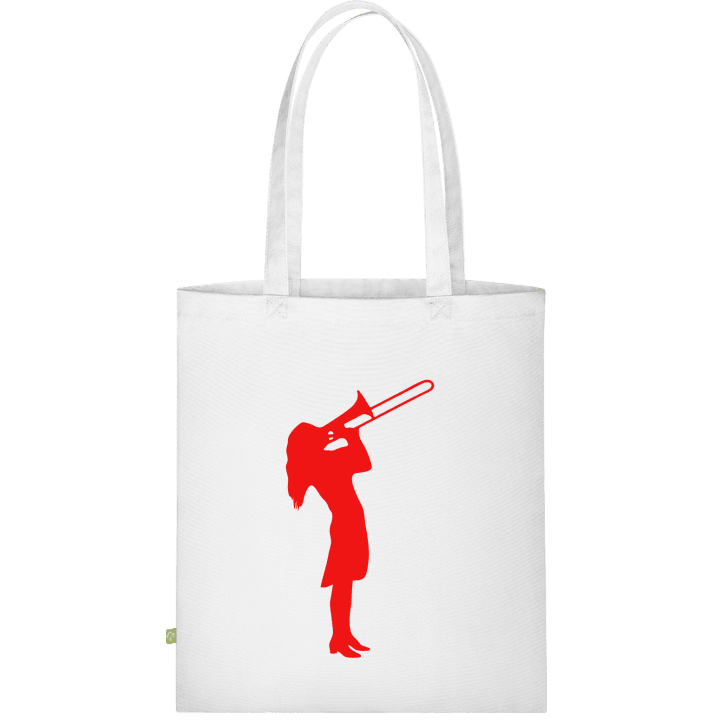Female Trombonist Silhouette Stofftasche contain pic