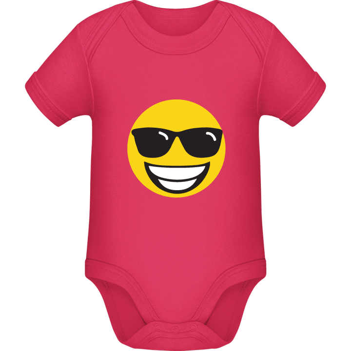 Sunglass Smiley Baby Romper 0 image