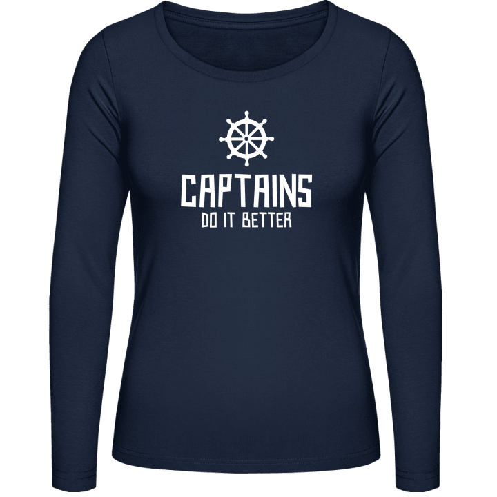 Captains Do It Better T-shirt à manches longues pour femmes contain pic