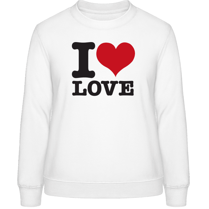 I Love Love Vrouwen Sweatshirt contain pic