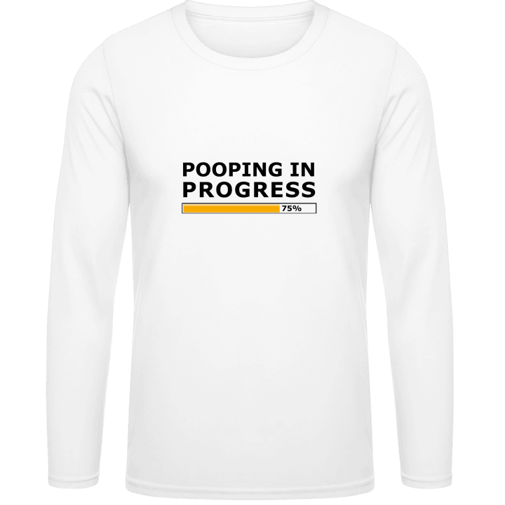 Pooping In Progress T-shirt à manches longues contain pic