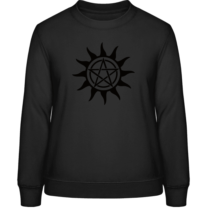 Satan Occult Pentagram Frauen Sweatshirt contain pic