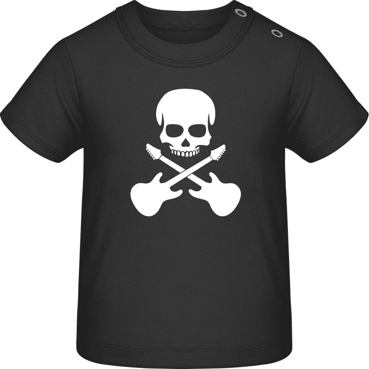 Guitarist Skull Camiseta de bebé contain pic