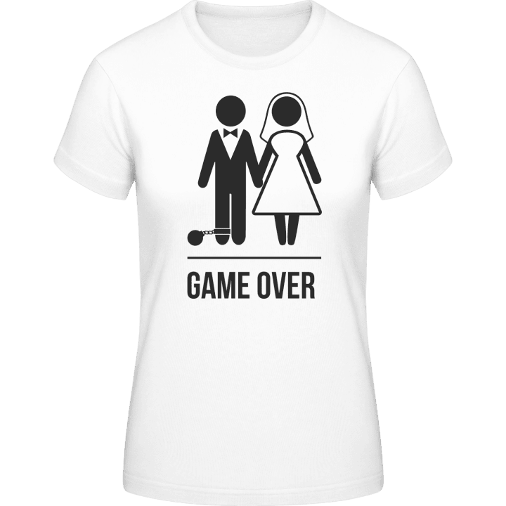 Game Over Groom's End T-skjorte for kvinner contain pic