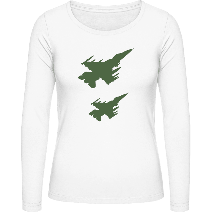 Fighter Jets Langermet skjorte for kvinner 0 image