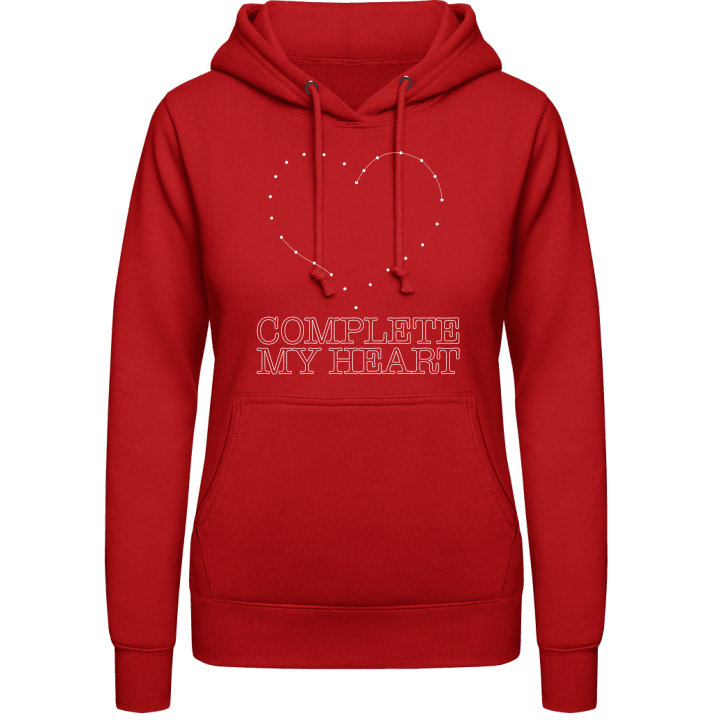 Complete My Hearth Vrouwen Hoodie contain pic