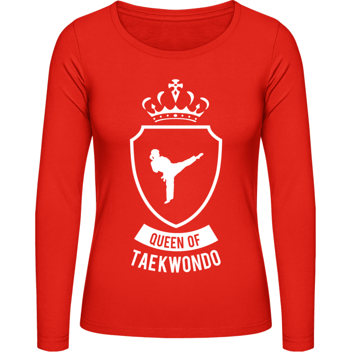 Queen of Taekwondo Vrouwen Lange Mouw Shirt contain pic