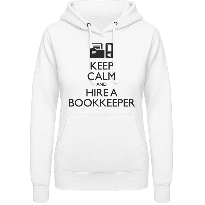 Keep Calm And Hire A Bookkeeper Felpa con cappuccio da donna 0 image