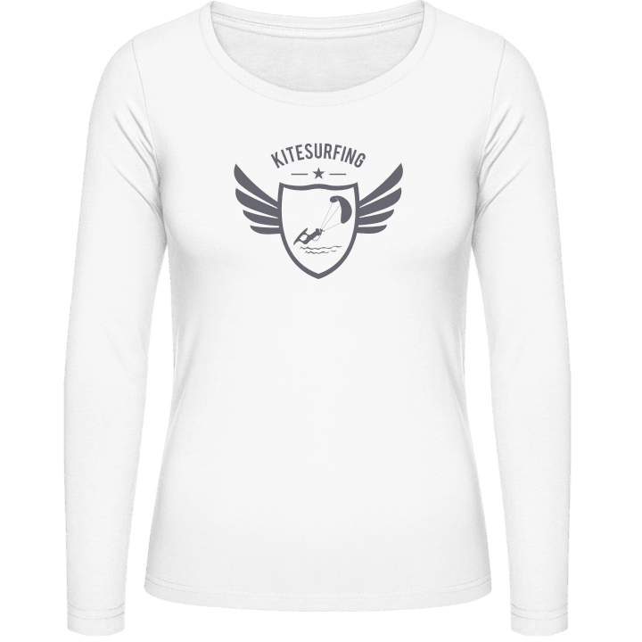 Kitesurfing Winged Frauen Langarmshirt contain pic