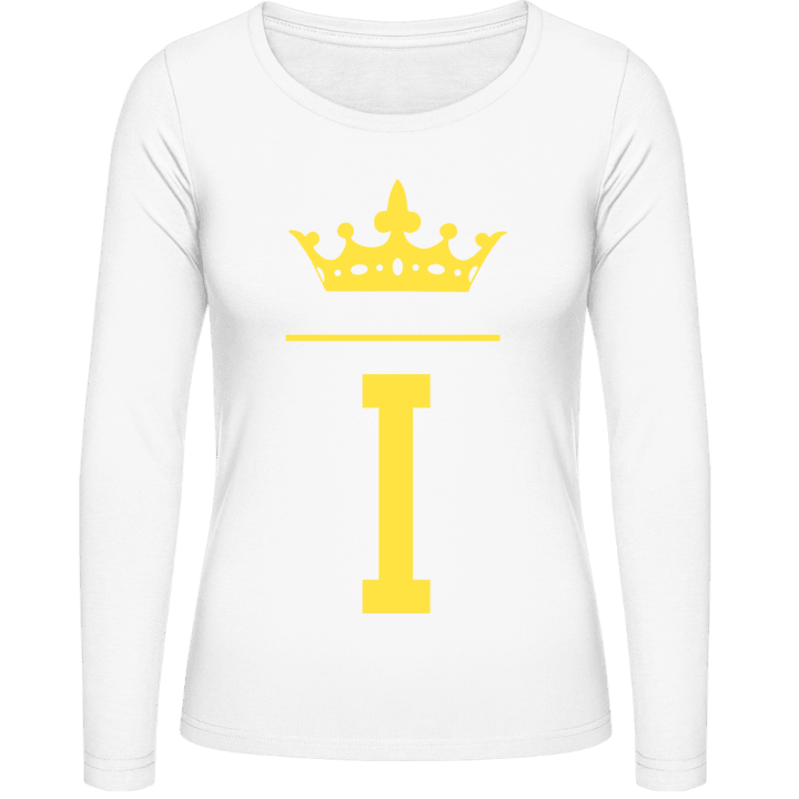 I Initial Crown Langermet skjorte for kvinner 0 image