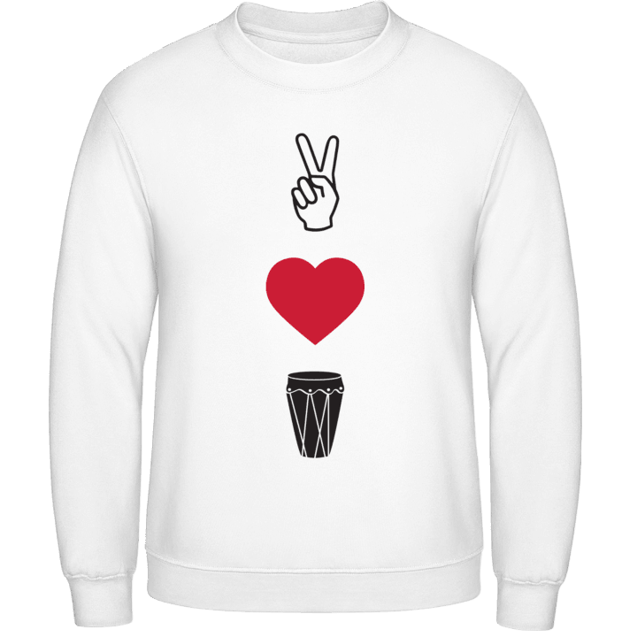 Peace Love Percussion Sweatshirt contain pic