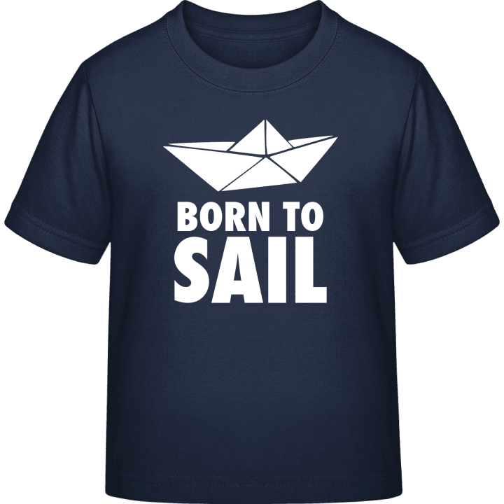Born To Sail Paper Boat Kids T-shirt 0 image