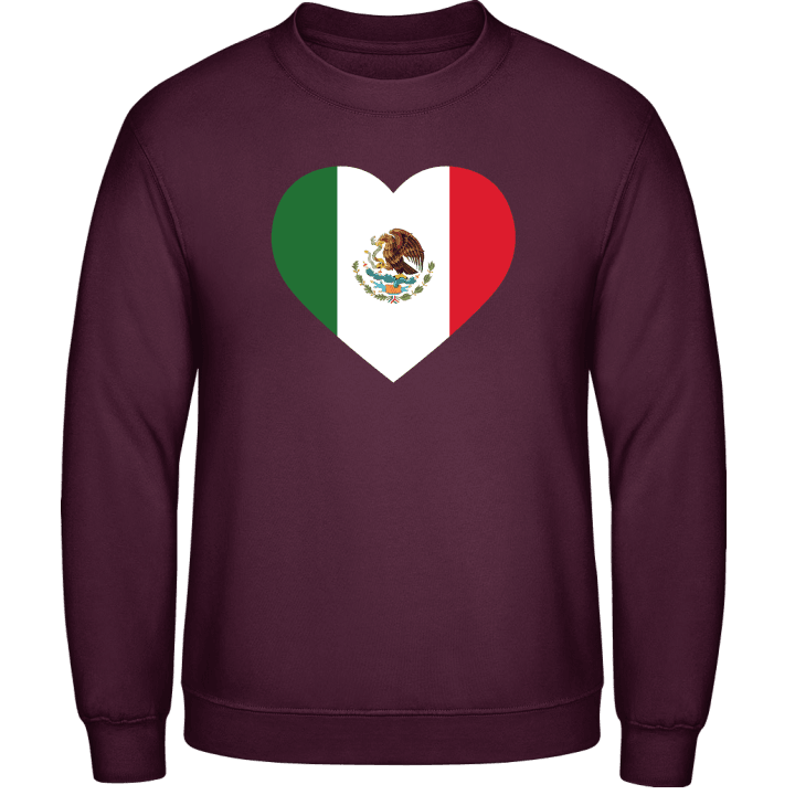 Mexico Heart Flag Felpa contain pic
