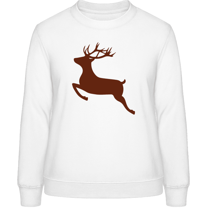 Jumping Deer Silhouette Frauen Sweatshirt 0 image
