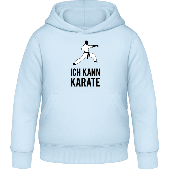 Ich kann Karate Spruch Kinder Kapuzenpulli contain pic