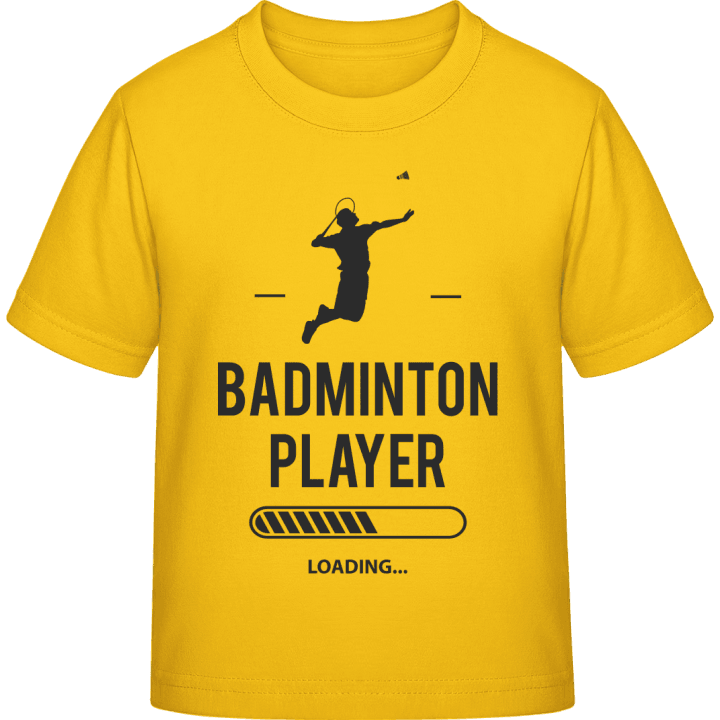 Badminton Player Loading Kinder T-Shirt contain pic