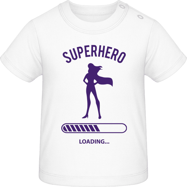Superhero Woman Loading Baby T-Shirt contain pic