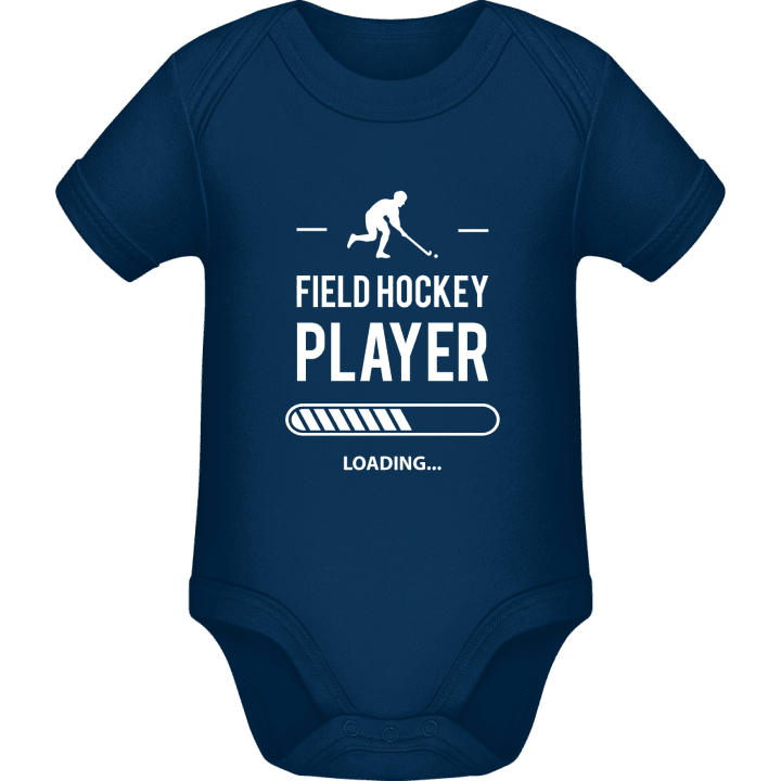 Field Hockey Player Loading Baby Romper contain pic