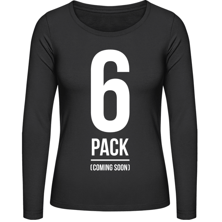 6 Pack Coming Soon Langermet skjorte for kvinner contain pic