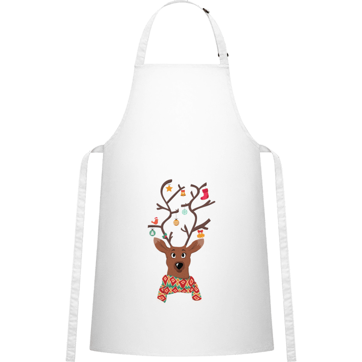 Christmas Decorated Reindeer Kitchen Apron 0 image