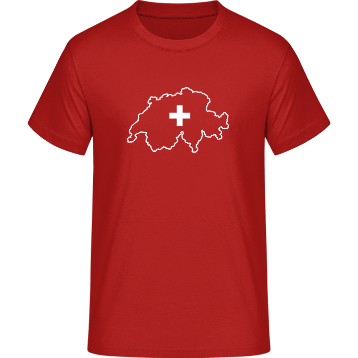 Switzerland Swiss Map T-skjorte 0 image