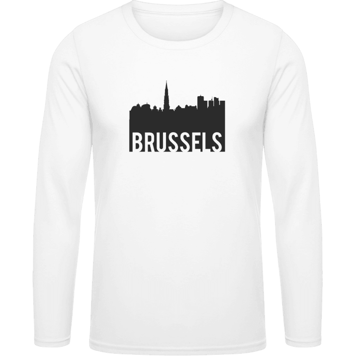 Brussels City Skyline Langermet skjorte contain pic