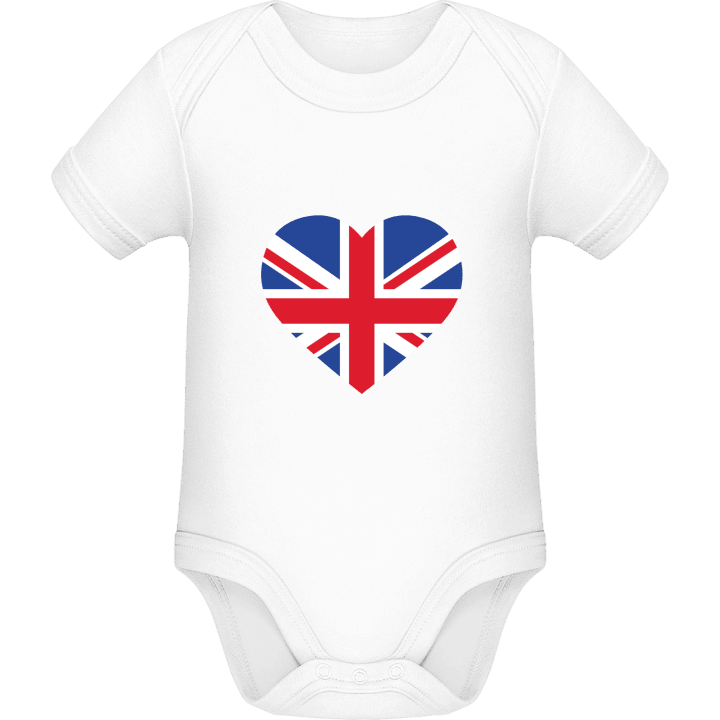 Great Britain Heart Flag Pelele Bebé contain pic