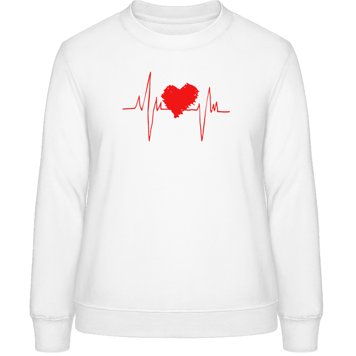 Heartbeat Logo Sweatshirt för kvinnor contain pic
