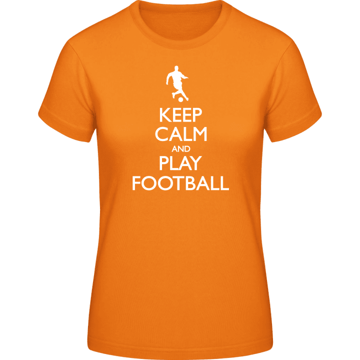 Keep Calm Football Frauen T-Shirt contain pic
