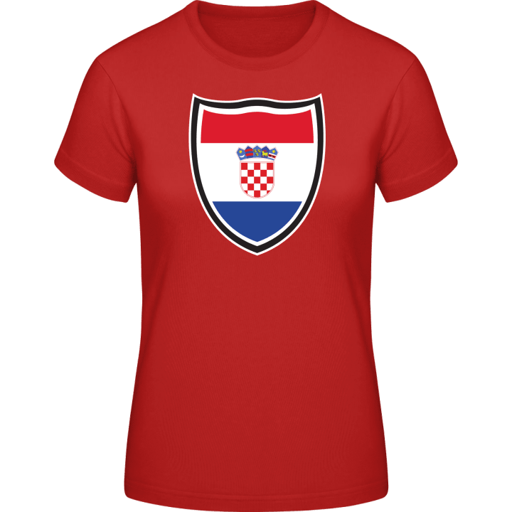 Croatia Shield Flag Frauen T-Shirt contain pic