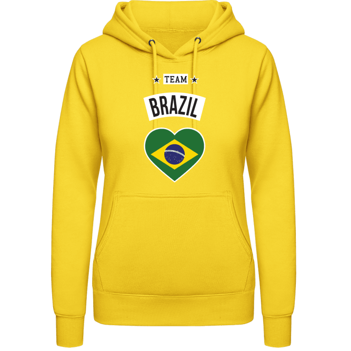 Team Brazil Heart Sudadera con capucha para mujer contain pic