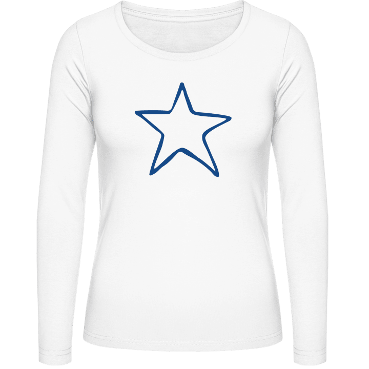 Star Scribble Vrouwen Lange Mouw Shirt 0 image