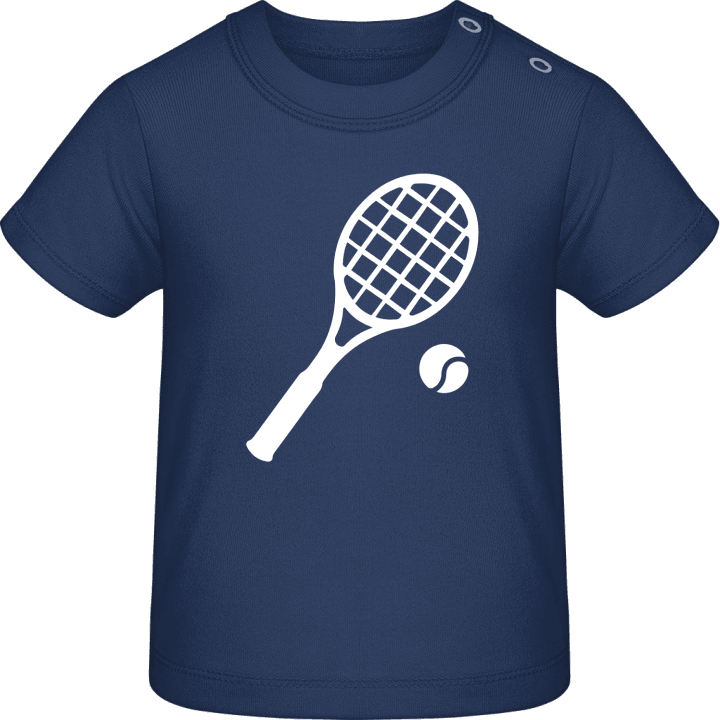 Tennis Racket and Ball Camiseta de bebé contain pic