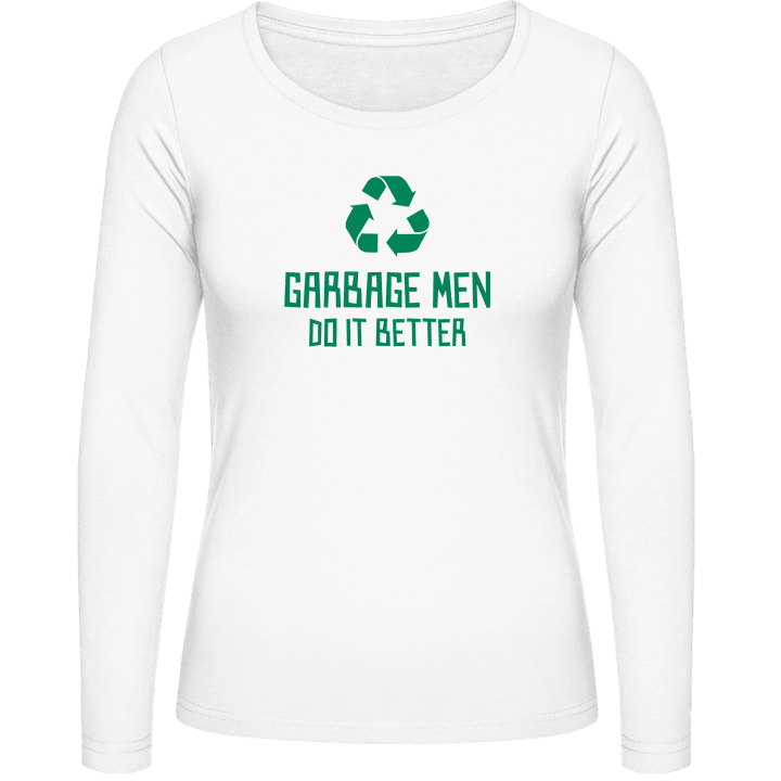Garbage Men Do It Better Langermet skjorte for kvinner contain pic