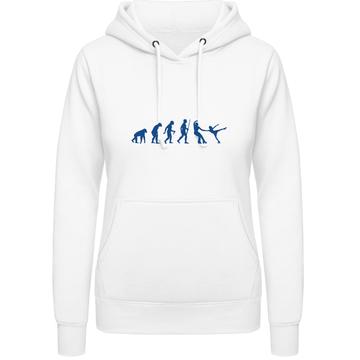 Ice Skating Couple Evolution Women Hoodie contain pic