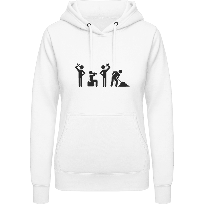 Construction Workers Drunk Vrouwen Hoodie contain pic