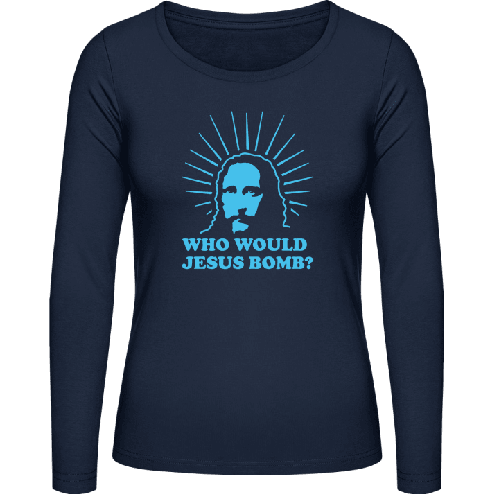 Who Would Jesus Bomb Vrouwen Lange Mouw Shirt contain pic