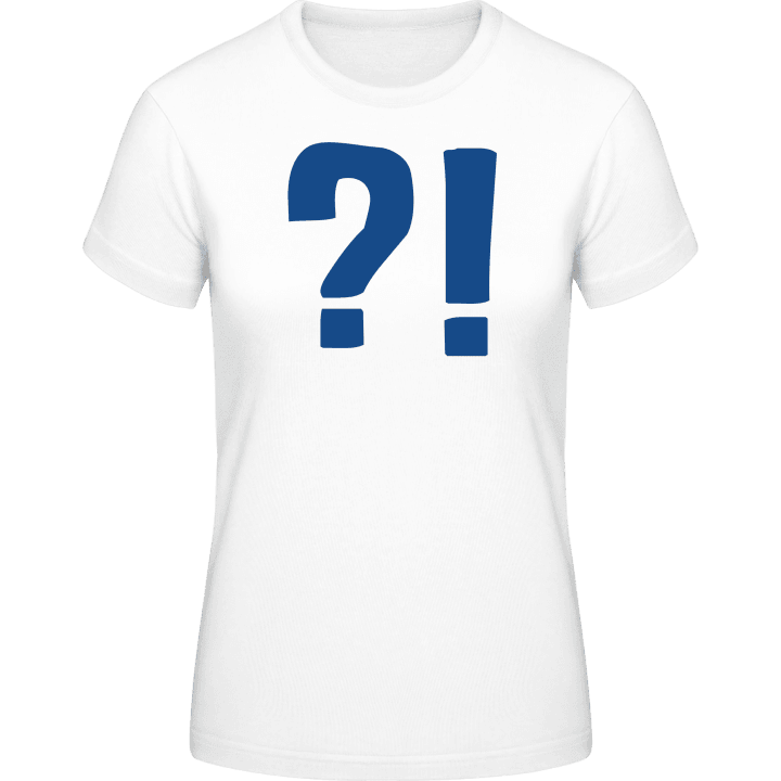 Vraagteken uitroepteken Vrouwen T-shirt 0 image