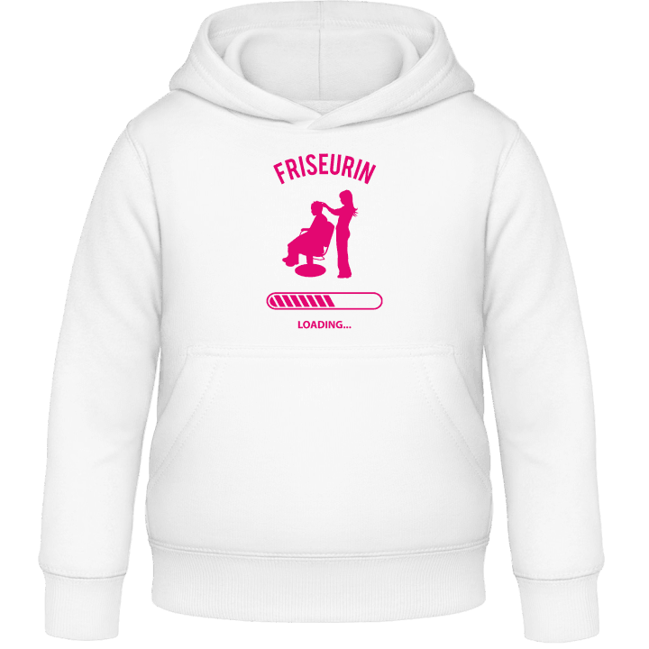 Friseurin Loading Kids Hoodie contain pic