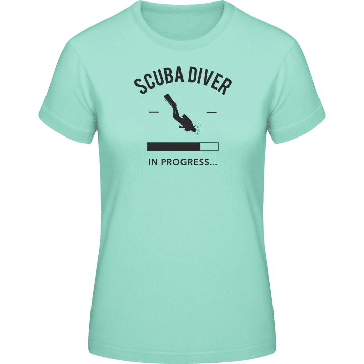 Diver in Progress Vrouwen T-shirt contain pic