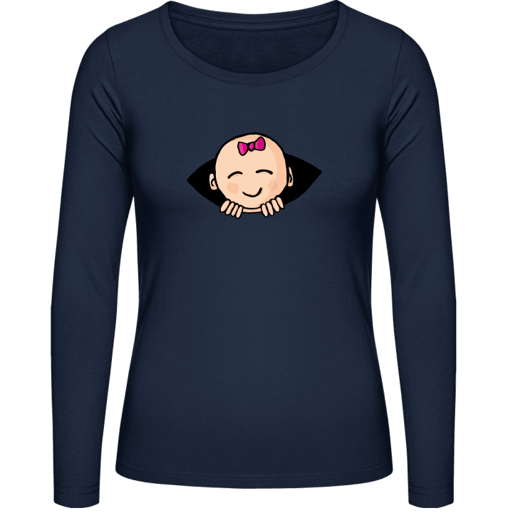 Baby Girl On Board Comic T-shirt à manches longues pour femmes 0 image