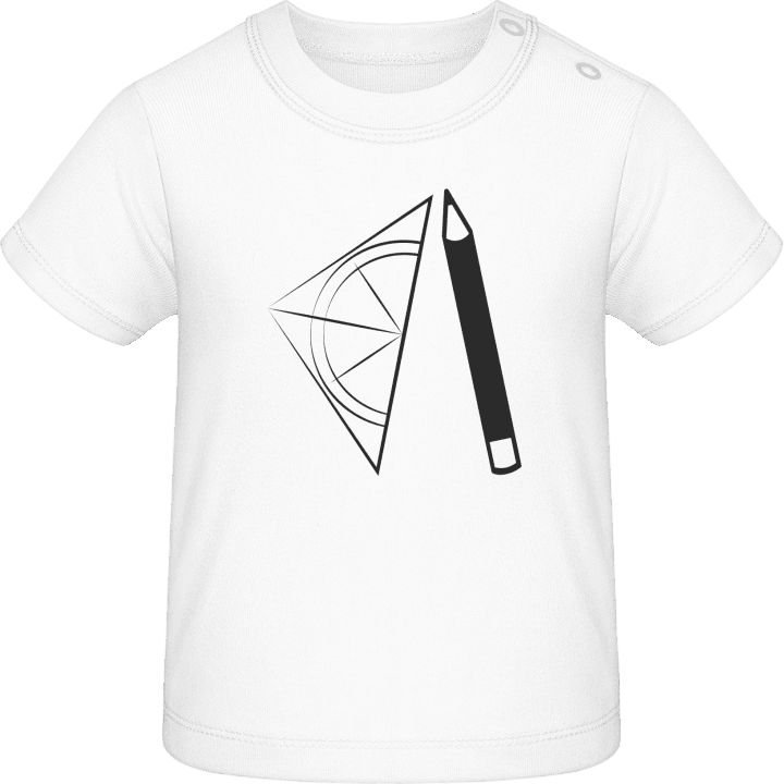 Geometry Pencil Triangle T-shirt för bebisar contain pic