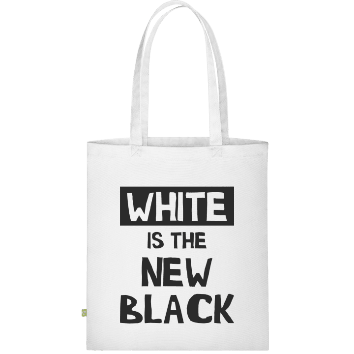 White Is The New Black Slogan Väska av tyg 0 image