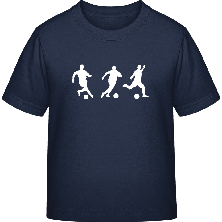 Soccer Players Silhouette T-skjorte for barn contain pic