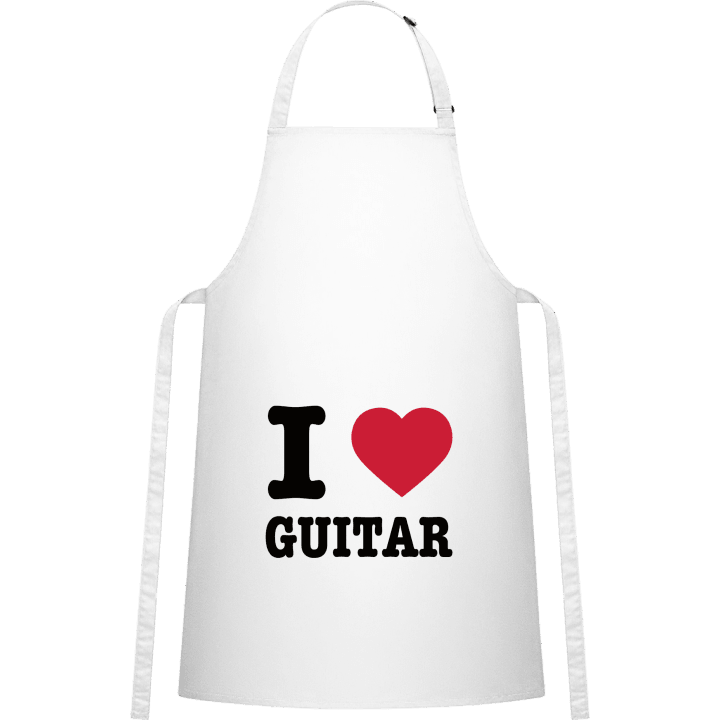 I Heart Guitar Delantal de cocina contain pic