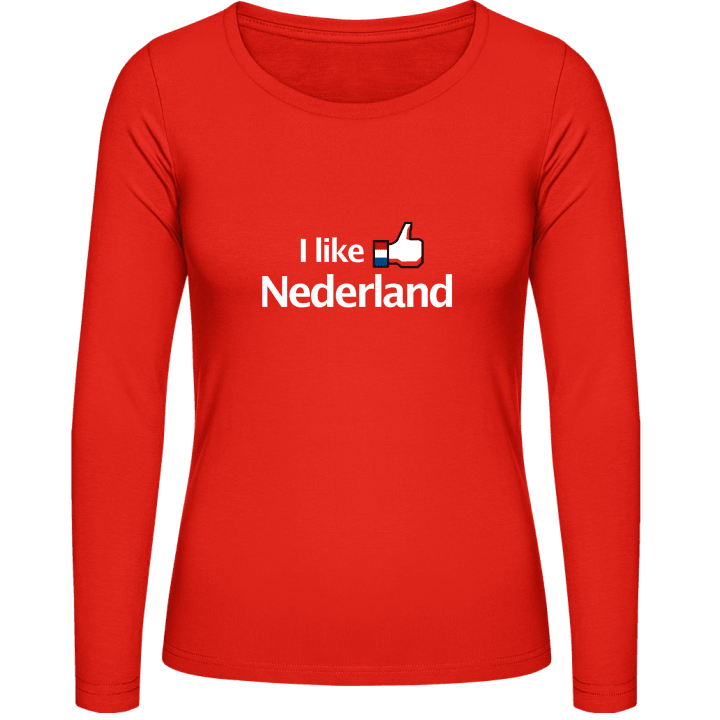 I Like Nederland Langermet skjorte for kvinner contain pic
