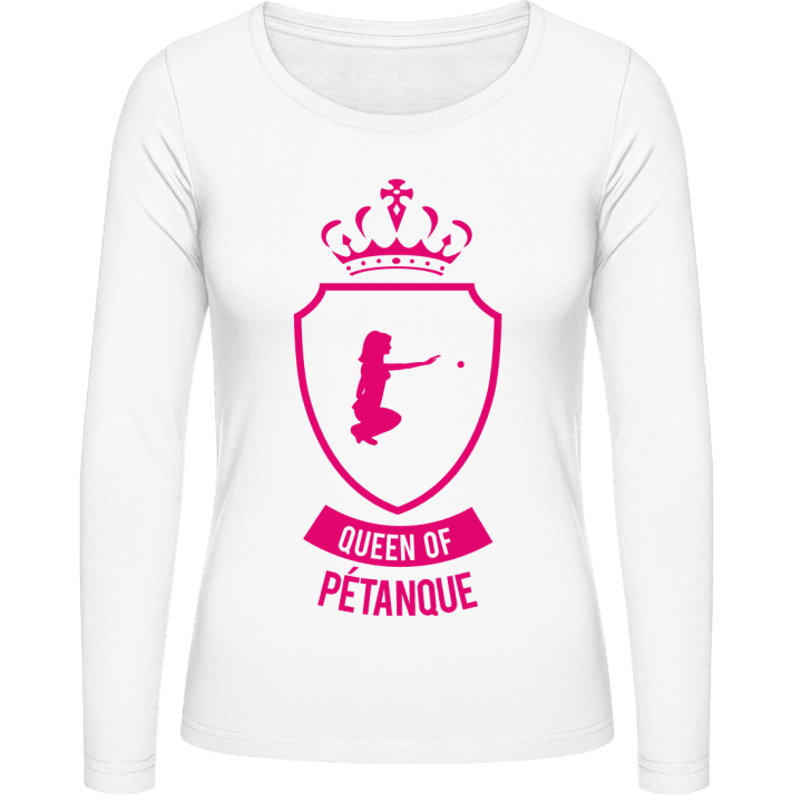 Queen of Pétanque Vrouwen Lange Mouw Shirt contain pic