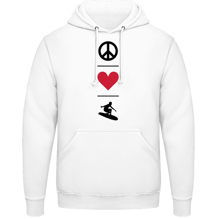 Peace Love Surfing Hoodie contain pic
