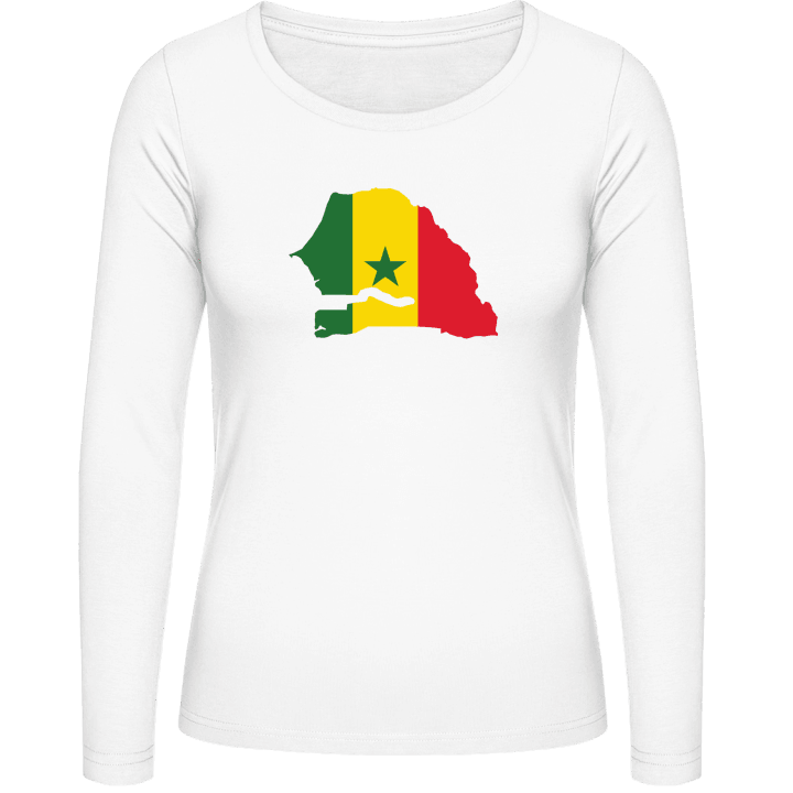 Senegal Map Frauen Langarmshirt contain pic