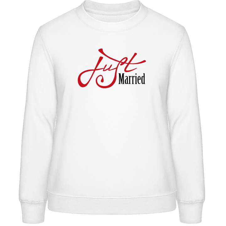 Just Married Man Sweat-shirt pour femme contain pic